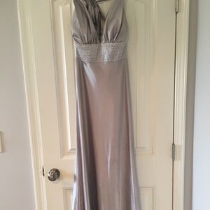 Silver/grey prom dress